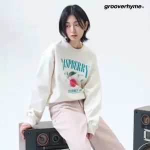 [그루브라임]여성 3단쭈리 맨투맨(라즈베리/세미오버크롭핏) (HRTSCTM502M)