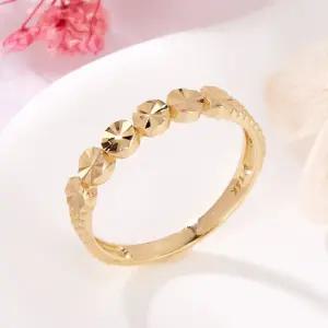 갤러리아 [비앤비골드] 18K 입체 서클 로렉스컷 볼밴드 반지 SRS42304