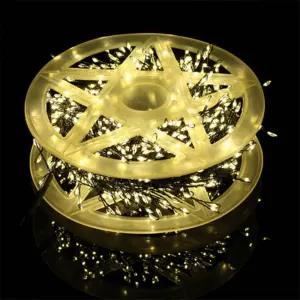 나니 1000구 LED 지네전구 USB 25M 리모컨세트 대형트리