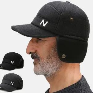 신사 남성 겨울 모자 귀마개 남자 귀달이 모자 방한모 볼캡