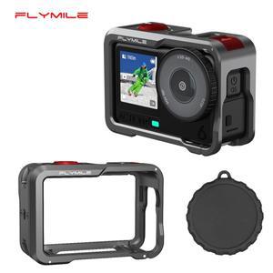 플라이마일 액션 6 케이지 메탈 보호 케이스 DJI호환 액세서리 카메라 알루미늄 합금 프레임 렌즈 커버 포