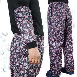 무지 작업복 우비 우의 방수바지 국산 발수코팅된 남녀공용 꽃무늬 비옷바지