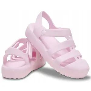 [크록스] 키즈 클래식 피셔맨 T 210626-6ZW 핑크밀크 / 남아 여아 물놀이 시원한