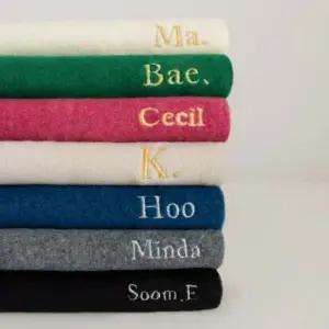 목도리 커스텀 이니셜 윈터 각인 자수 따뜻 머플러 울 겨울