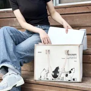 [아우트]토트백 캣그림백 경량 여성토트백