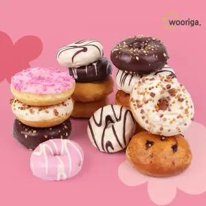 스페인 유러피안 프리미엄 도넛 7종 미니 도너츠 글레이즈드 헤이즐넛 크런치