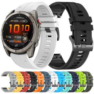 22mm 퀵핏 실리콘 스트랩 가민 호환 페닉스 8 프로 AMOLED 7 7X 6 6X 5 5X 3HR 밴드 타크틱스 포러너 970