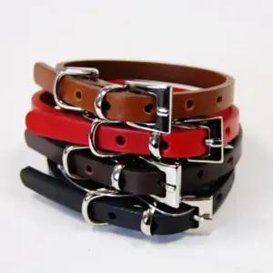 고품질 아델라 가죽 목줄 10mm 블랙 (WFG63H5)