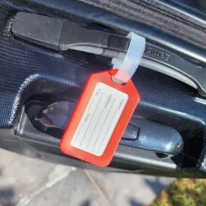 플라스틱 네임택(50개) 국내 해외 여행 캐리어 이름표 단체활동 대량구매