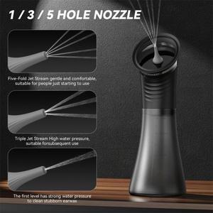 전기 귀지 제거 시스템 관개 플러셔가 포함된 물 구동 청소 도구 3가지 압력 설정 안전하고 효과적