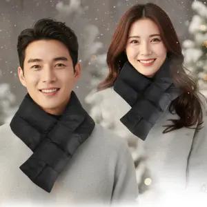 DK 겨울 방한 패딩 목도리 스카프 기모안감 경량 머플러 남녀공용 블랙색상 목보호 방한용품