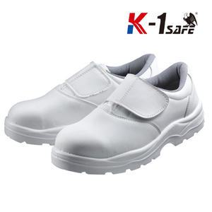 케이원세이프 K1-42(백색) 안전화 K-1 SAFE 4인치 가벼운안전화 정품 작업화 조리화 주방화