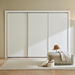 한샘 바이엘 슬라이딩 붙박이장 화이트_선반형(17종/택1)