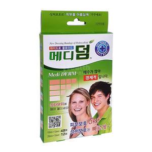 메디덤 하이드로콜로이드 습윤밴드 사각형 60매 1개/네오덤/듀오덤/테가솝/방수밴드/반창고/점/상처보호