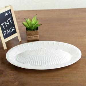 타원형 회접시 380노코볼록/스티로폼 포장 용기 PSP 일회용 배달