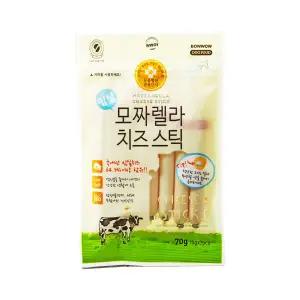 바우와우 임실 모짜렐라 치즈스틱 70g 애견 소시지