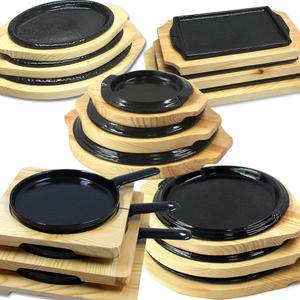 맥반석 코팅 스테이크 철판(원형) 콘치즈 장어판 다용도철판