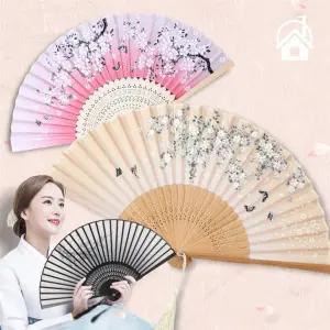 홈앤원 여름 접이식 대나무 부채 휴대용 전통부채