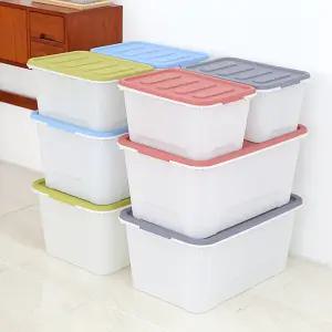 화이트블럭 리빙박스 수납정리함 56L1개+72L1개