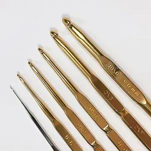 양쪽 알루미늄골드 모사 코바늘/튤립/프랜즈얀