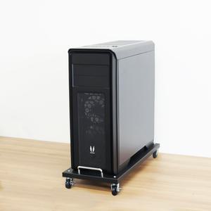 이동식 빅타워 스틸 컴퓨터 본체 받침대 데스크탑 거치대 PC 선반