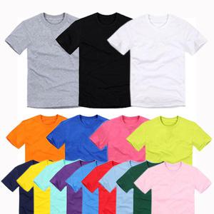 언더피아 국내생산 남여공용 순면 라운드 칼라 반팔 면티