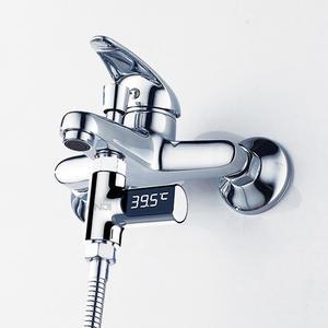 샤워기 온도계 LED 자가발전 아기 반려동물 목욕온도계 수온계