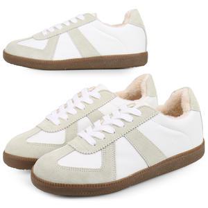 털안감 스프리트가죽 독일군 스니커즈 겨울신발 커플