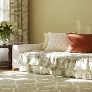 허밍가든 순면 광목 프릴 쇼파패드 4인 (65x230)