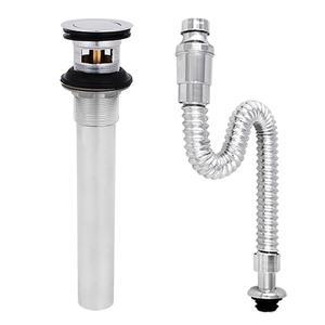 자동폽업 + 자동아이트랩 세면대부속 부속품 배수구 배수관 세면기부속품