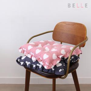 세미 하트 프릴 빵빵이 의자방석 (끈포함)