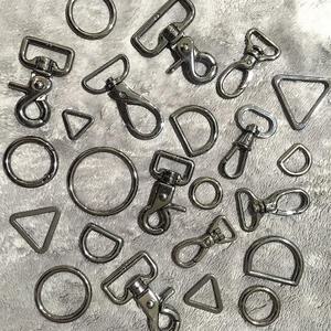 금속부자재 모음 O링,D링,삼각링,개고리,사각링,후크고리 5-40mm 106종류 가방부자재 가방장식