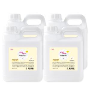 러브맘 손세정제 핸드워시 거품형 4L 4개 16L 대용량 벌크 레몬향 청포도향