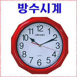 방수벽시계 중형 수영장 사우나 목욕탕 욕실 습기 많은곳에 방수시계