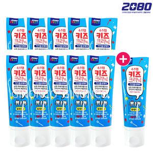 2080 키즈크리닉 4스텝 치약 10+1 유아 어린이 치약