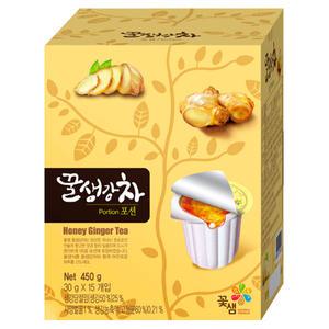 꽃샘 꿀 생강차 포션 15T/일회용 포션/캡슐차
