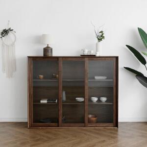 헤리티지월넛 A형 장식장 1200