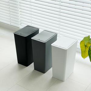 무지 사각 종량제 쓰레기통 인테리어 원터치 화장실 휴지통 10L