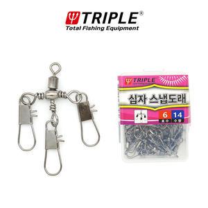 트리플 십자 스냅도래 덕용 문어 쭈꾸미 낚시 채비