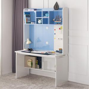 오로라 어린이 성인 전면 수납형 책상+책꽂이+타공판