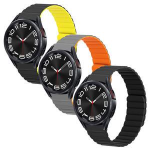 갤럭시 워치6 워치5 4 프로 클래식 46 45 44 42 40mm 전용 시계줄 스트랩 자석 밴드 엠보싱