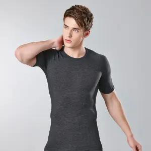 제임스딘 남성 발열 반팔 내복 상의 모달 남자 겨울 티 JHMIX018