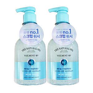 엘지 온더바디 바디클랜저 벨먼 내추럴 스파 스크럽 라임바질 사해소금 400ml 2개
