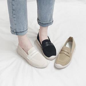 [디아]피앙 말랑 쿠션 니트 페니로퍼 슬립온 3cm