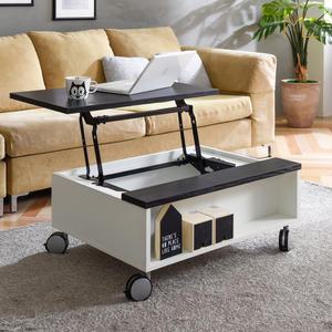 [모로] 브리즈 800 리프트업 테이블 바퀴형 소파테이블 거실 식탁 국산