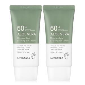 알로에베라 선크림 50ml x 2개 /SPF50+PA++++ 미백+주름개선+자외선차단 쿨링진정