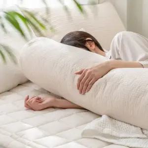 미니멀 피그먼트 워싱 원형 바디필로우 21x100 5Colors