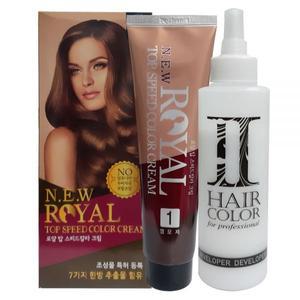로얄 탑스피드 칼라크림 150g/크림타입의 초간편 5분 새치염색