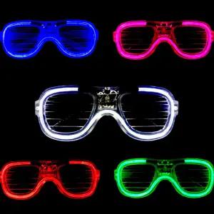 불빛 LED 선글라스 크리스마스 안경 할로윈 남자 여자 야광 색안경 여성 가벼운 선그라스
