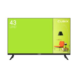 [으뜸효율]큐빅스 109cm 43인치 4K UHD TV LED 고화질티비 에너지효율 1등급 스탠드형 벽걸이형